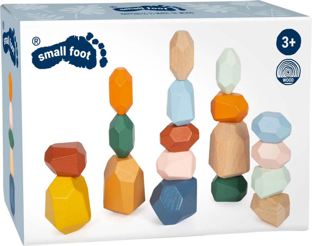 Small Foot, Balanciersteine aus Holz "Safari"