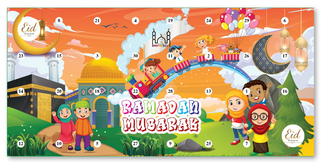 Ramadan Kalender – Mit Schokolade (Ramadan Mubarek) – deinbuchshop.de
